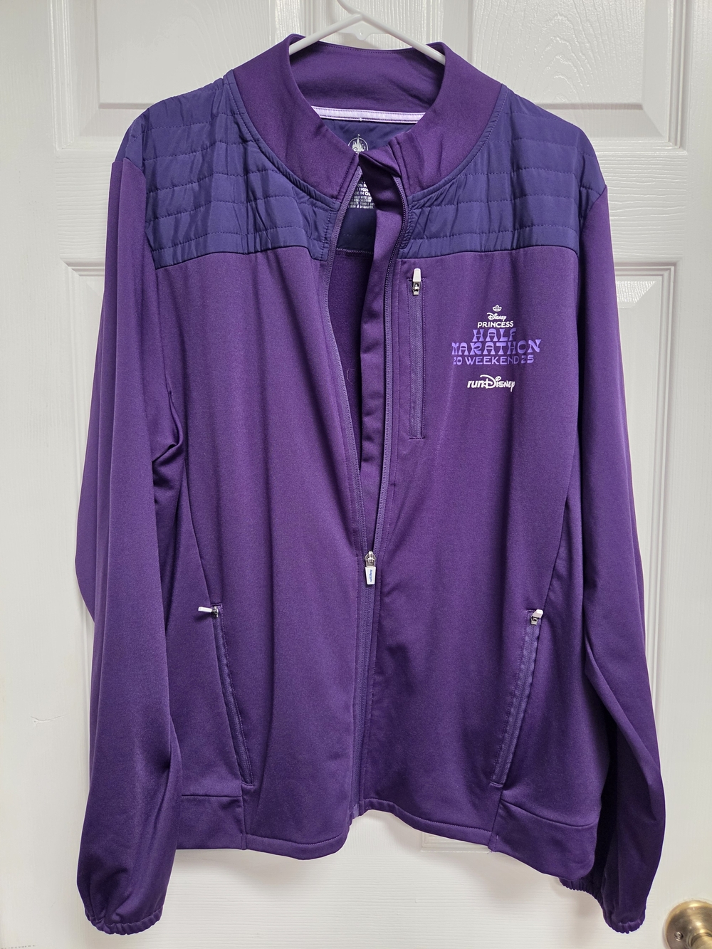 Disney Princess Half Marathon Purple Zip-Up Jacket 2025